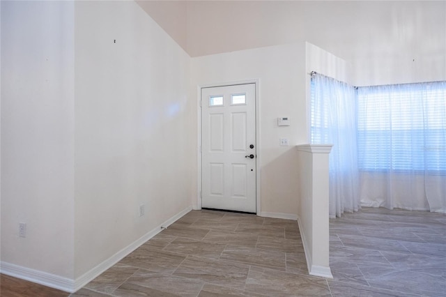 entryway featuring a wealth of natural light