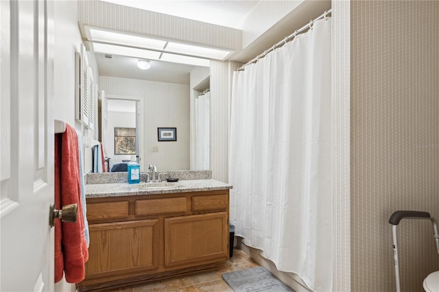 bathroom with vanity