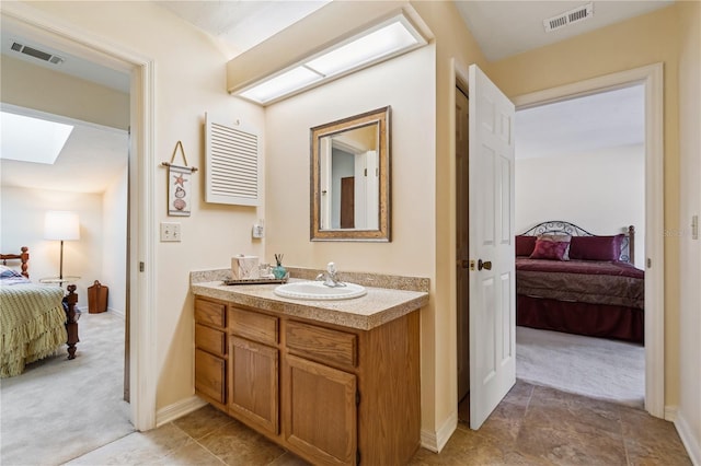 bathroom with vanity