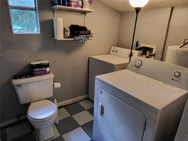 laundry room featuring independent washer and dryer