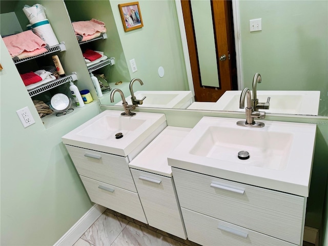 bathroom featuring vanity