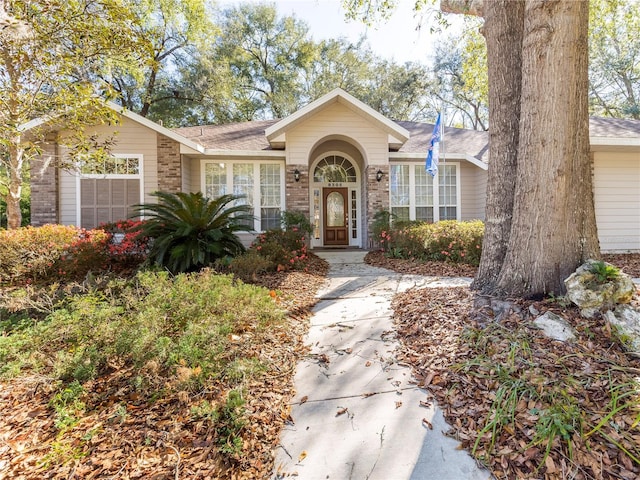 view of ranch-style home