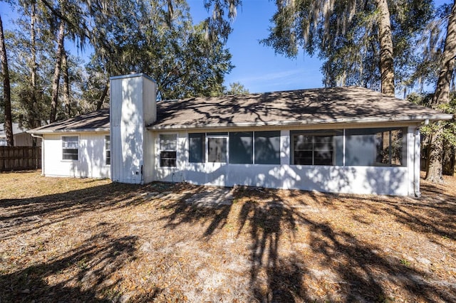 view of rear view of property