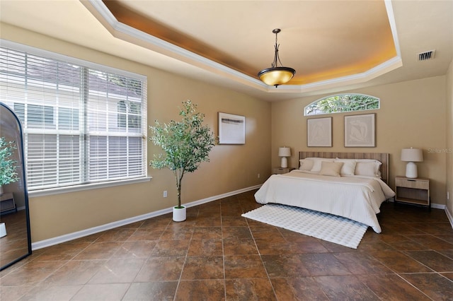 13554 NW 7th Rd, Newberry, FL 32669 - bedroom featuring a tray ceiling and multiple windows