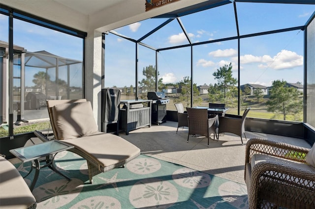 sunroom featuring a healthy amount of sunlight