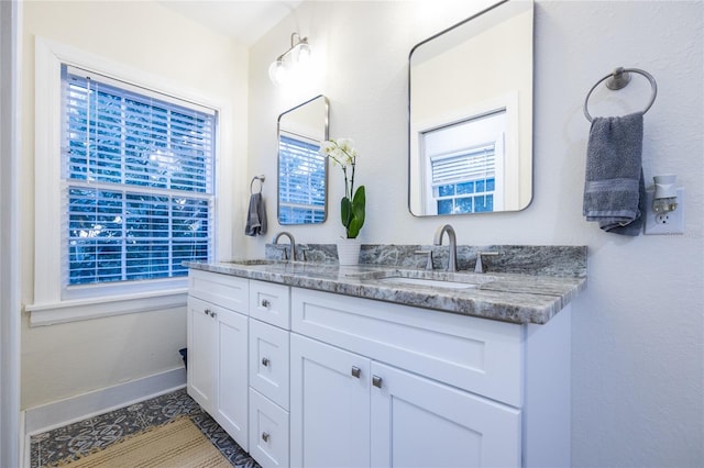 bathroom with vanity