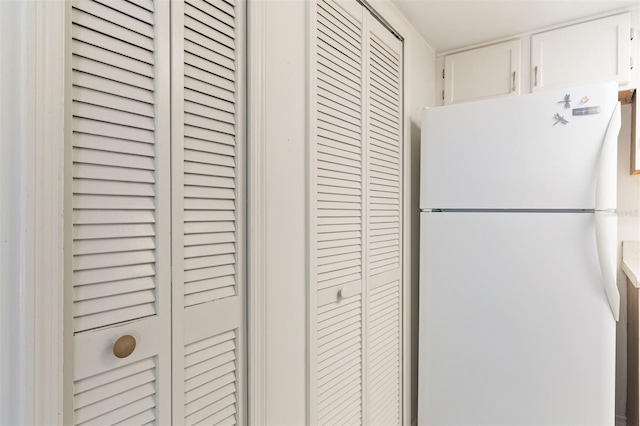 interior details with white fridge