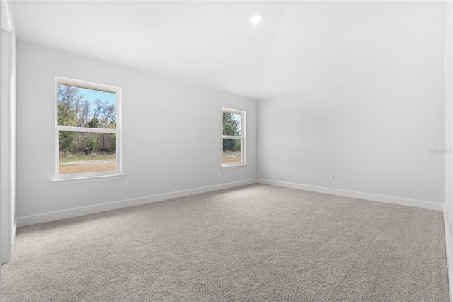 view of carpeted empty room