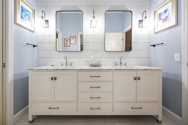 bathroom with vanity