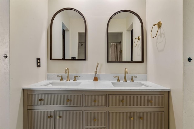 bathroom featuring vanity