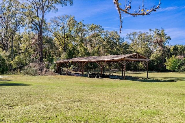 surrounding community featuring a lawn