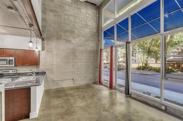 interior space with sink