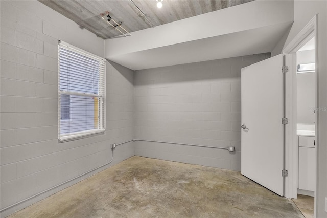 interior space with wood ceiling