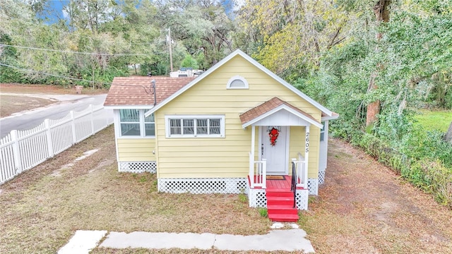 view of bungalow