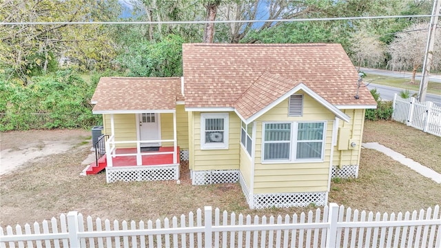 view of bungalow-style house