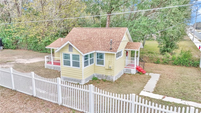 view of front of home