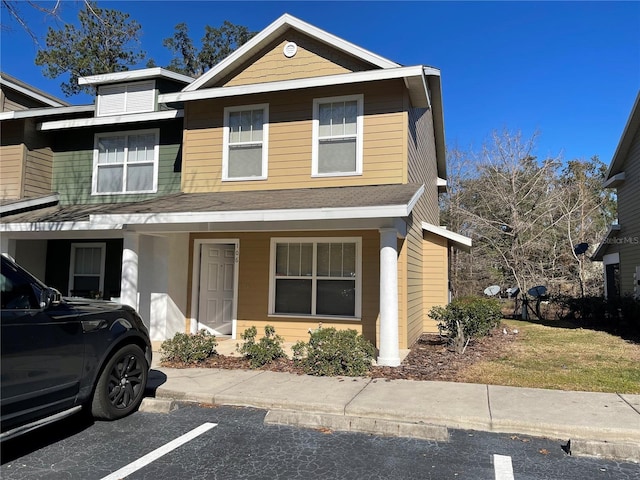 view of front of house with covered porch