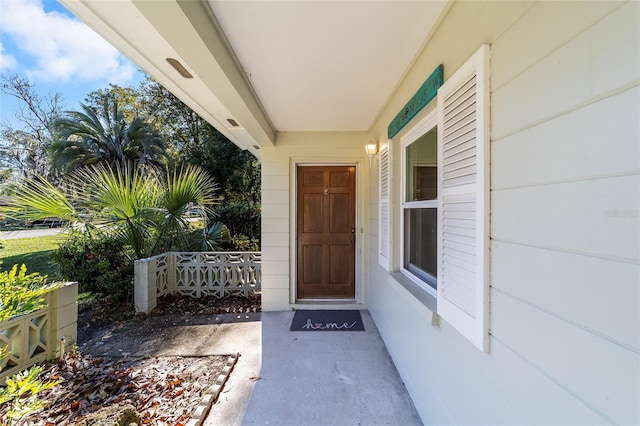 view of entrance to property