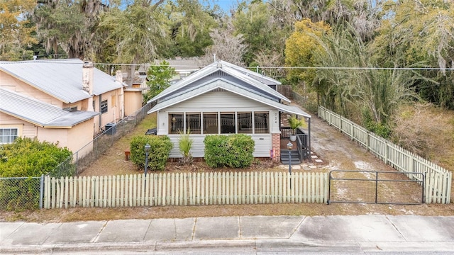 view of front of home