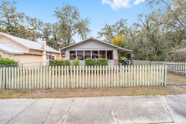 view of ranch-style home