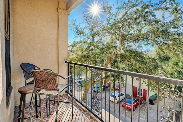 view of balcony