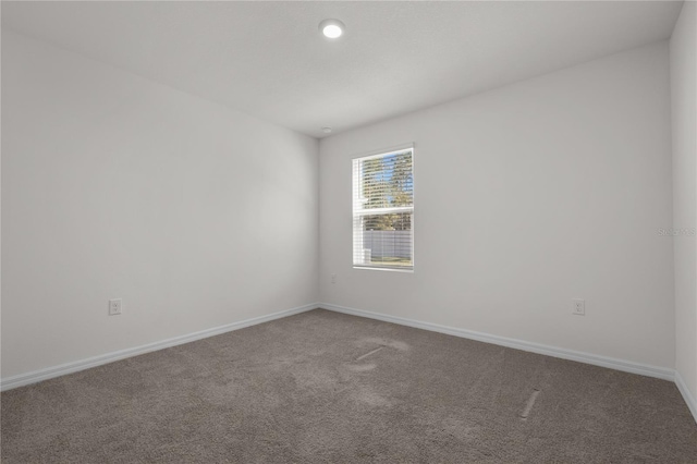 unfurnished room with carpet flooring