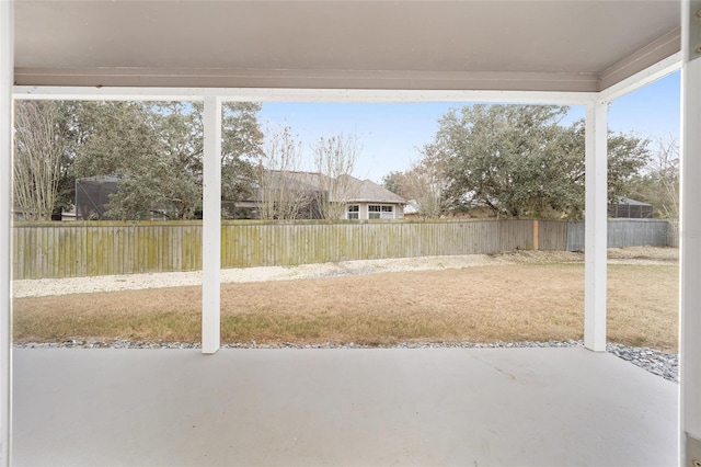 view of yard with a patio