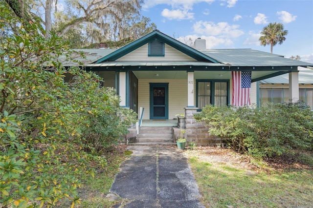 bungalow with covered porch