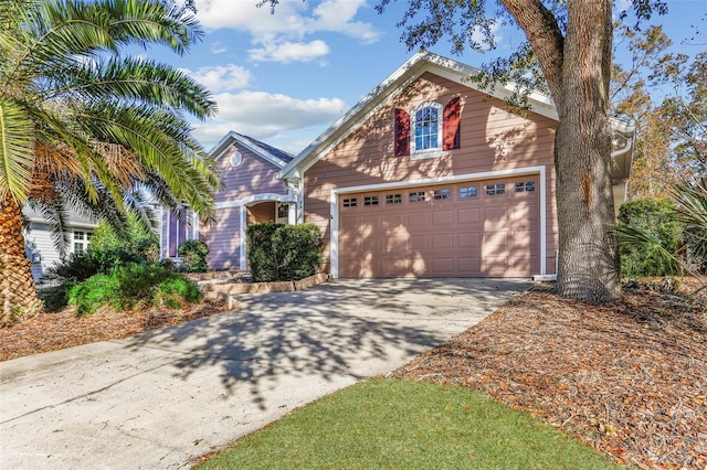 front of property featuring a garage