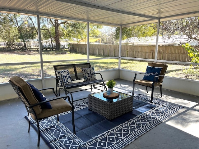 view of sunroom / solarium