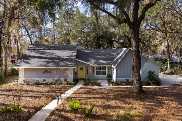 view of ranch-style home