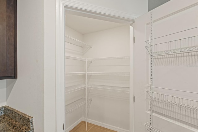 view of pantry