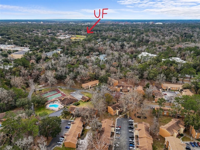 birds eye view of property