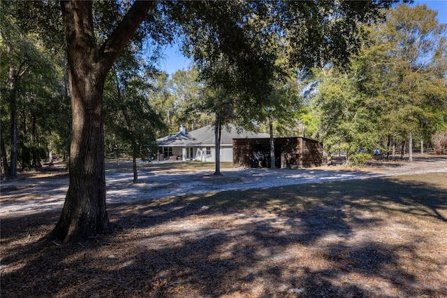 view of front of property