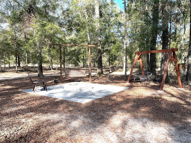 view of jungle gym