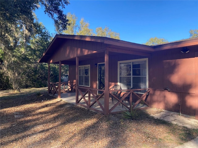 view of back of property