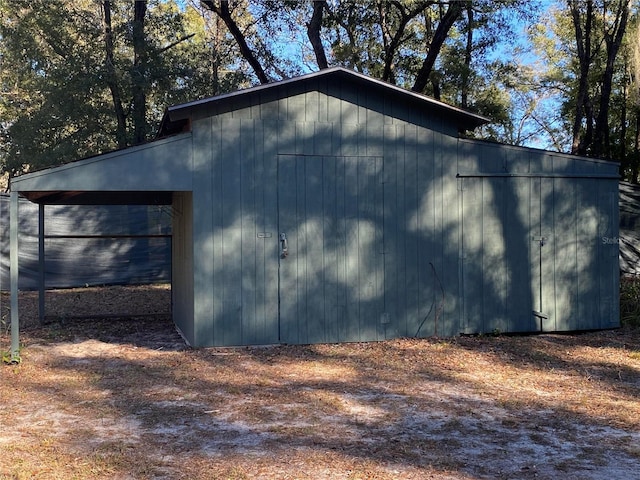 view of outdoor structure