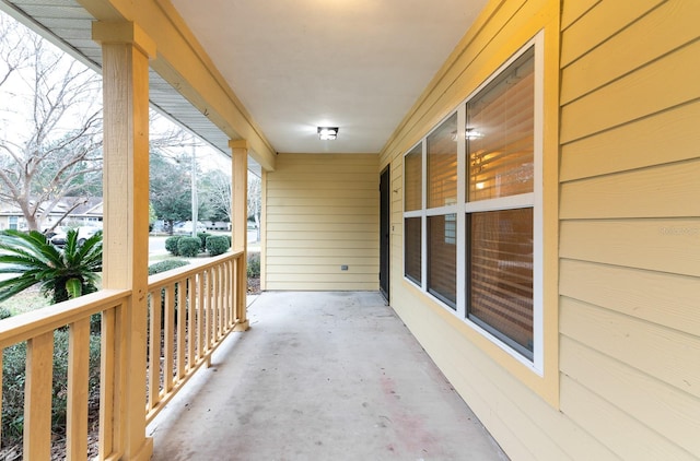 balcony with covered porch