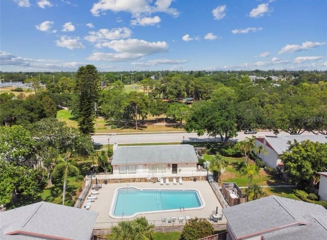 birds eye view of property