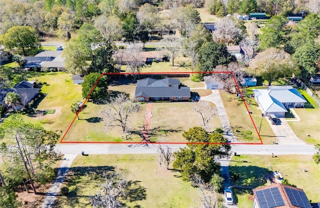 bird's eye view featuring a residential view