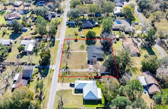 birds eye view of property featuring a residential view