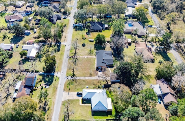 drone / aerial view with a residential view