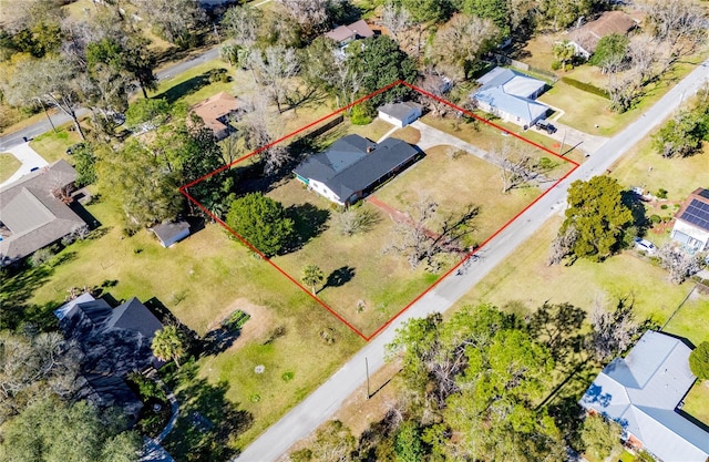 aerial view featuring a residential view