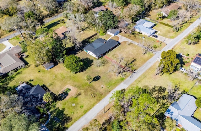 drone / aerial view featuring a residential view