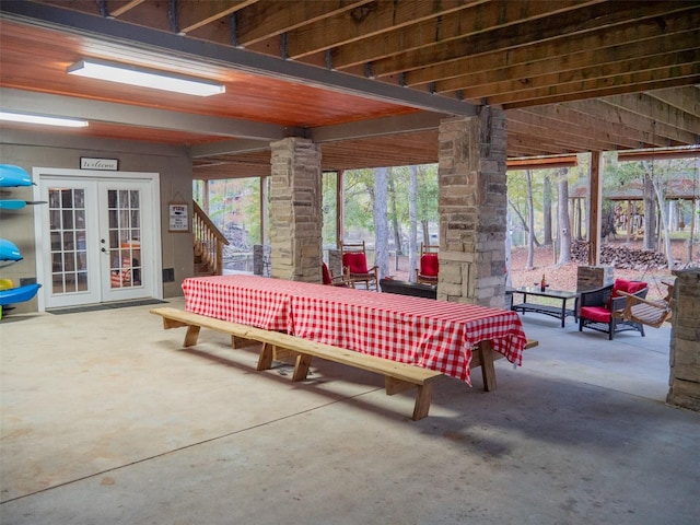 view of patio / terrace with french doors