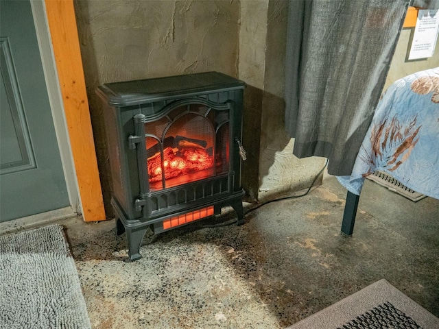 interior details with concrete floors