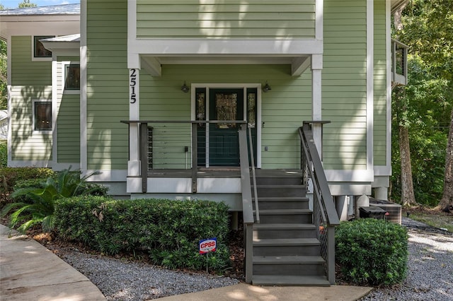 view of entrance to property