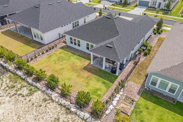 drone / aerial view featuring a residential view