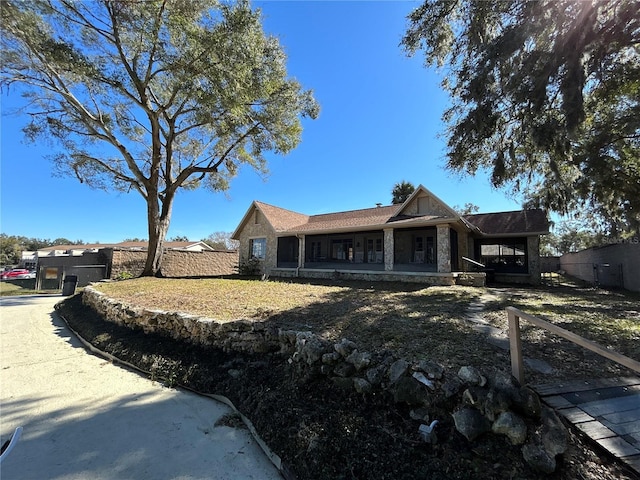 view of ranch-style home