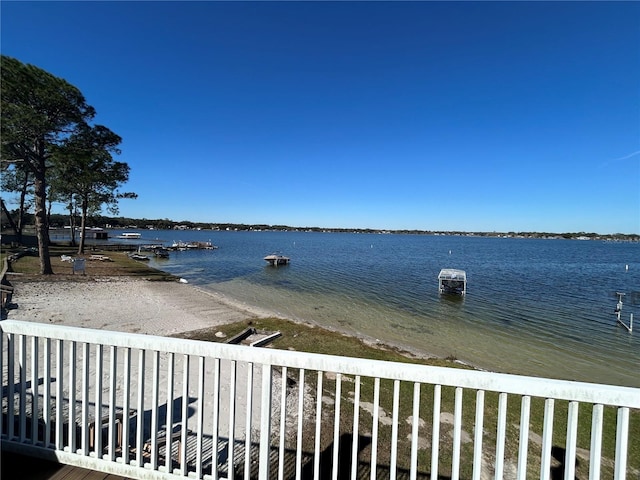 water view featuring a view of the beach